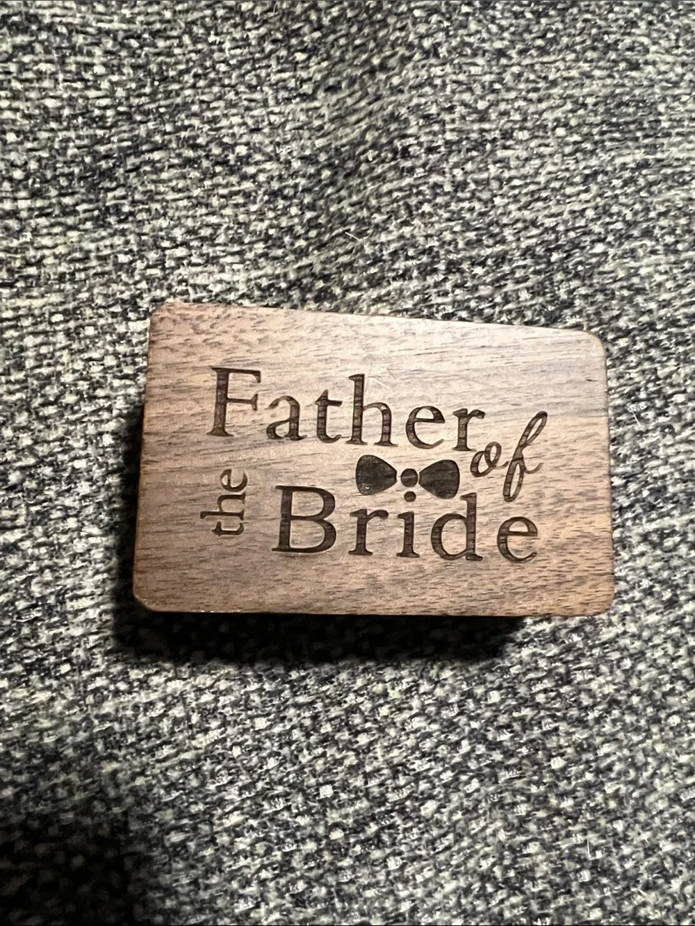 Father of the Bride Cuff Links and Tie Clip Set